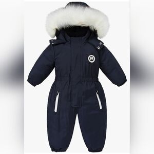 Toddler Gril Winter Ski Rain Jacket For Kids Snow Bibs Suit Pants Coat Clothes